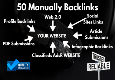 50 Manual link building Live high da profile PDF Web 2.0 article info graphic classifieds mixed