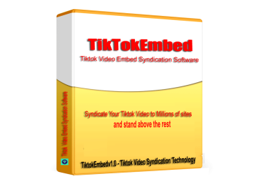 TikTkEmbed - Video Embed Syndication & SEO Embed generator software