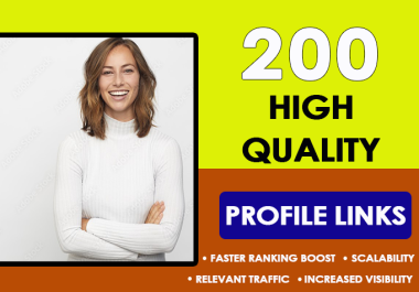 Rank on Google First Page with 200+ High Quality Profile Backlink