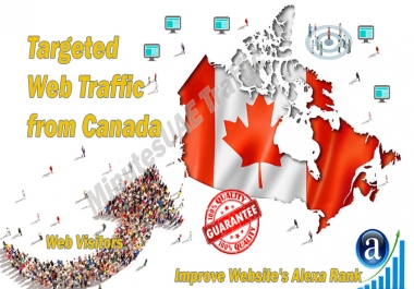 Canadian web visitors real targeted Organic web traffic from Canada