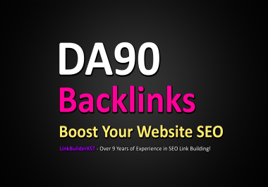 10 Highest Quality Backlinks - Moz DA DR 90+