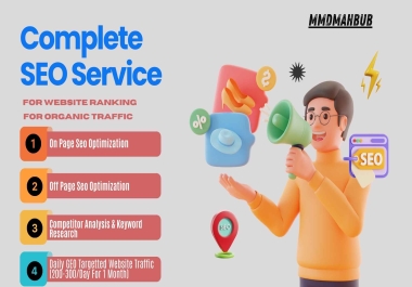 Complete SEO Service for Website Ranking | Off and On Page SEO