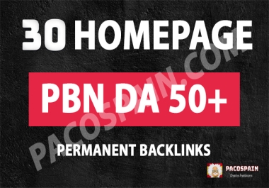Homepage PBN DA50+ Dofollow SEO Backlinks