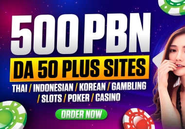 Powerful 500 PBN DA50 PLUS Casino,  Judi,  Poker,  Gambling