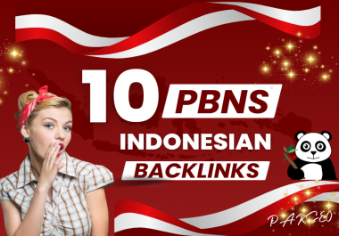 Make 10 Homepage .id Indonesian Contextual PBN Backlinks DA 40+ DR 30+ 