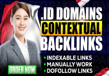 GET 100 Premium Indonesian .ID PBN backlinks domain DA & DR 30+ boost your website seo in Indonesia 