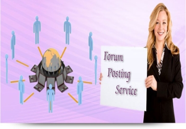 I will post 25 high quality forum posts on your forum no backlinks