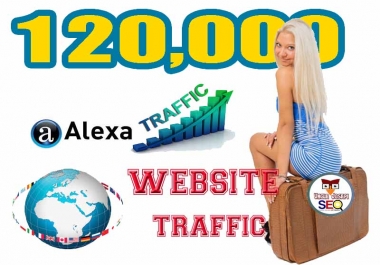 5000 Non Stop Organic Web traffic- Targeted Keyword- Boost Alexa Rank
