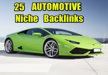 25 AUTOMOTIVE Niche Relevant Profile Permanent Backlinks .