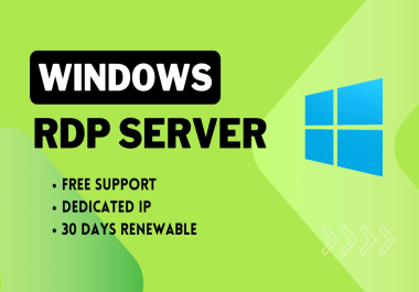 RENEWABLE WINDOWS 10/11 RDP VDI VPS DESKTOP 4GB RAM 100GB SSD 30 DAYS