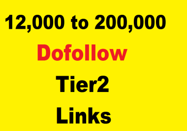 12000 DOFOLLOW tier 2 backlink boost to tier 1 