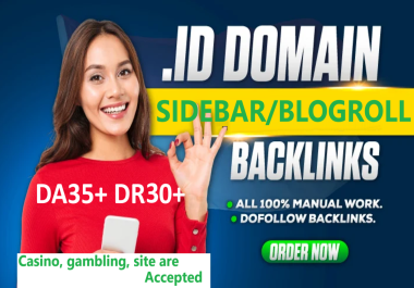 Get 3 high DR30+ & DA35+ Indonesian backlinks