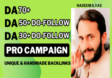 25 Manually Created DA 70 to DA 100 Backlinks