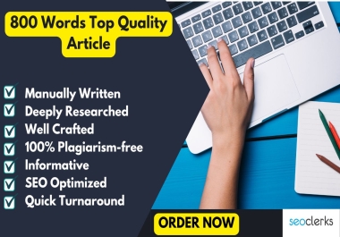 800 Words SEO Friendly Content 