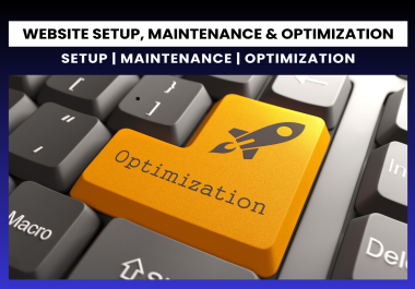 Website setup, maintenance & optimization 