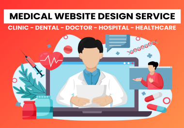 Clinic, dental, doctor, hospital, healthcare website using wordpress, squarespace, shopify, or wix