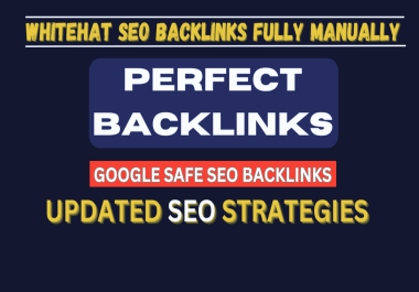 I will do perfect backlinks white hat link building service for google top ranking