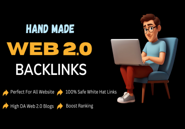 I will create hand made 10 fully optimized web 2.0 blogs backlinks