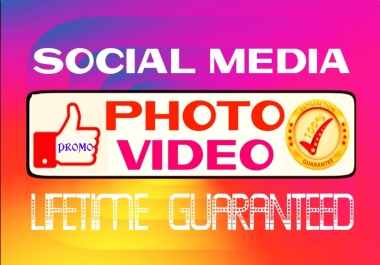Provide Real Social super instant services for your Pics and Videos growth
