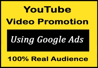 Youtube video audience via Google ads Promotions