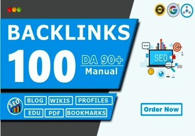 Unique 100 HIGH DA Backlinks PR9, Web2,  content Submission, Boost Top Ranking