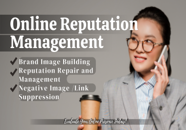 We will do Online Reputation Management Services