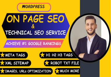 I will do onpage SEO and technical optimization for wordpress website