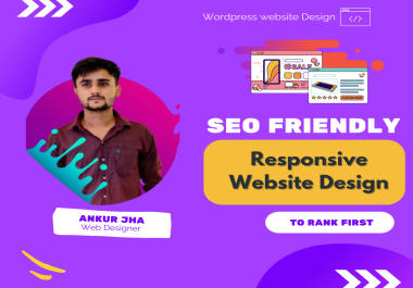 Create SEO Friendly Responsive WordPress Website to Rank First