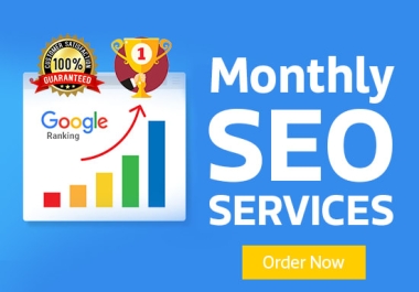 Monthly SEO Package for Rank your website on Google with Manual Backlinks