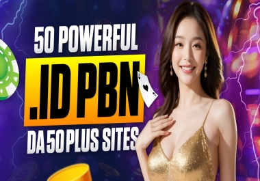 50 Premium Indonesia .ID PBN Backlinks on High Authorirty Sites DA50 OR DR50