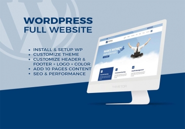 I can do SEO WordPress full professional service