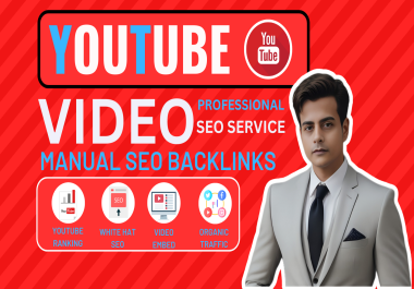 I will provide video ranking with off page seo backlinks