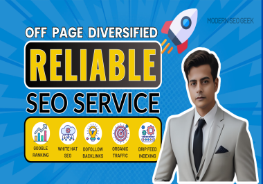 Reliable Off page diversified backlinks SEO service with high da link building