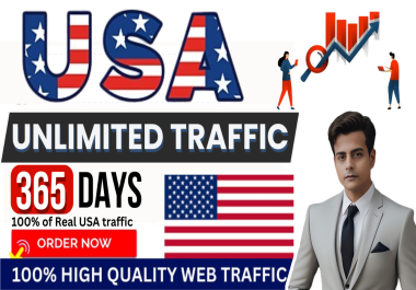 Get organic USA traffic premium quality real traffic to your website