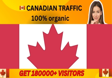 40000+ CANADA High-Quality Organic Traffic to your website 