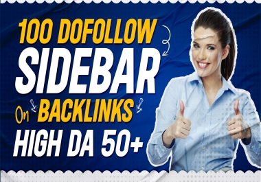 100 Homepage Sidebar PBN Backlinks on high da50 to 60 Grow Your Business Quickly