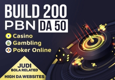 200 Private Blog Network links Thai, Korean, and Indonesian casino, TOTO, UFABET DA50+Backlinks