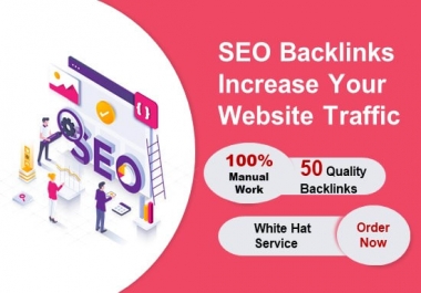 I will build 50 high quality manual SEO backlinks