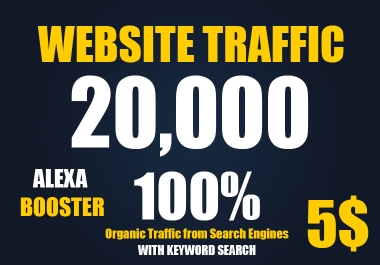 20000+Fully Organic Keyword Website Traffic with Real Rank Booster
