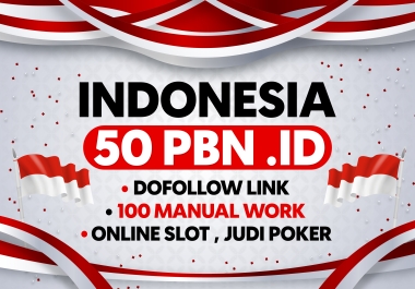 FANTASTIC For INDONESIA (.ID Casino 50 PBN backlinks) HOMEPAGE BACKLINKS SEO Backlinks online slot