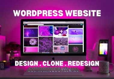 You will get a professional WordPress website design, clone, and optimization