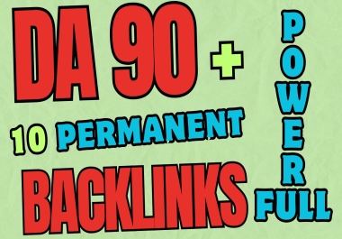 10 Powerfull DA90 SEO Backlinks To Improved Google 1st Ranking