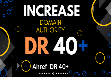 I will increase Domain Rating DR 0 to 40+ with Guaranteed results