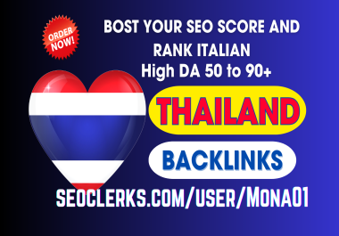 I will do 10 Thai +10 high quality DR thailand link for thai site link building