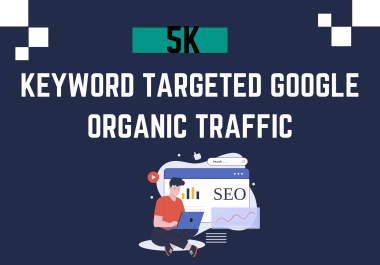 5000 keyword targeted Google organic web traffic