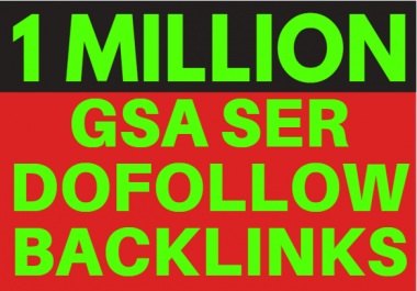 1M GSA ser Backlinks, Ranking your website