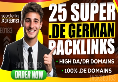 High Quality Domain 25. De German Backlinks High DA/DR