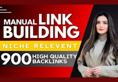 900 Manual backlinks Link Build do follow da 30 plus