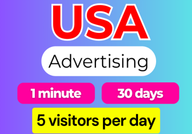 Advance niche targeted real visitors USA web traffic for 30 days