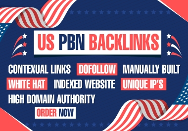 Build 10 PBN Homepage Post. US domains DA 70+ PA 40+ 0 spam score Quality Do follow